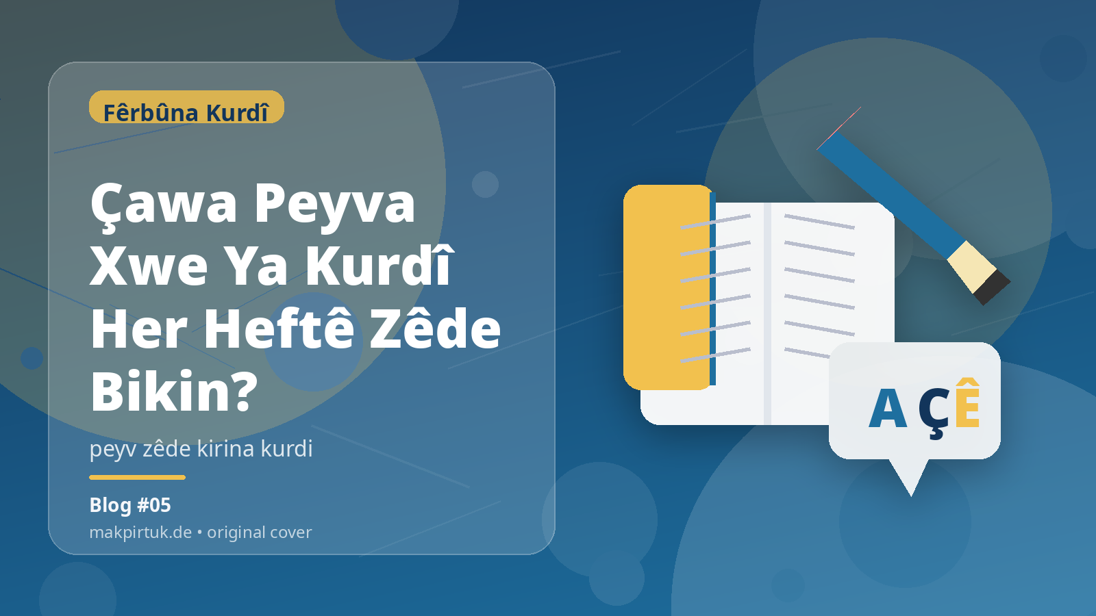 Pirtûkên Kurdî li Makpirtuk ji bo gotara Çawa Peyva Xwe Ya Kurdî Her Heftê Zêde Bikin?