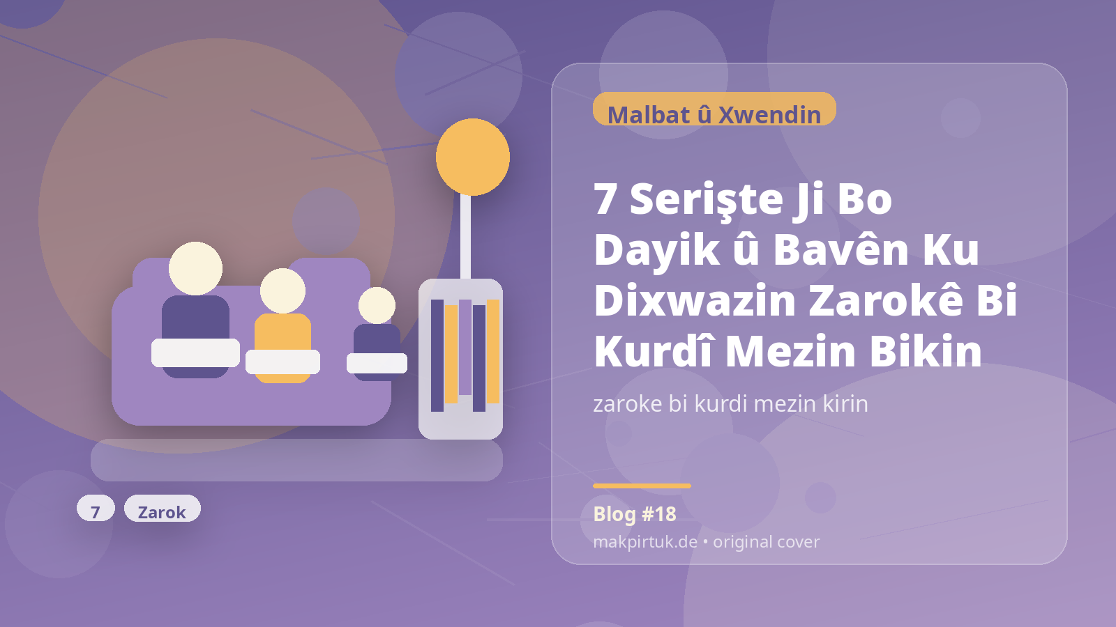 Pirtûkên Kurdî li Makpirtuk ji bo gotara 7 Serişte Ji Bo Dayik û Bavên Ku Dixwazin Zarokê Bi Kurdî Mezin Bikin