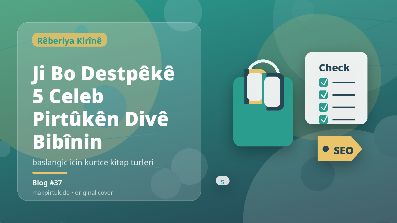 Pirtûkên Kurdî li Makpirtuk ji bo gotara Ji Bo Destpêkê 5 Celeb Pirtûkên Divê Bibînin