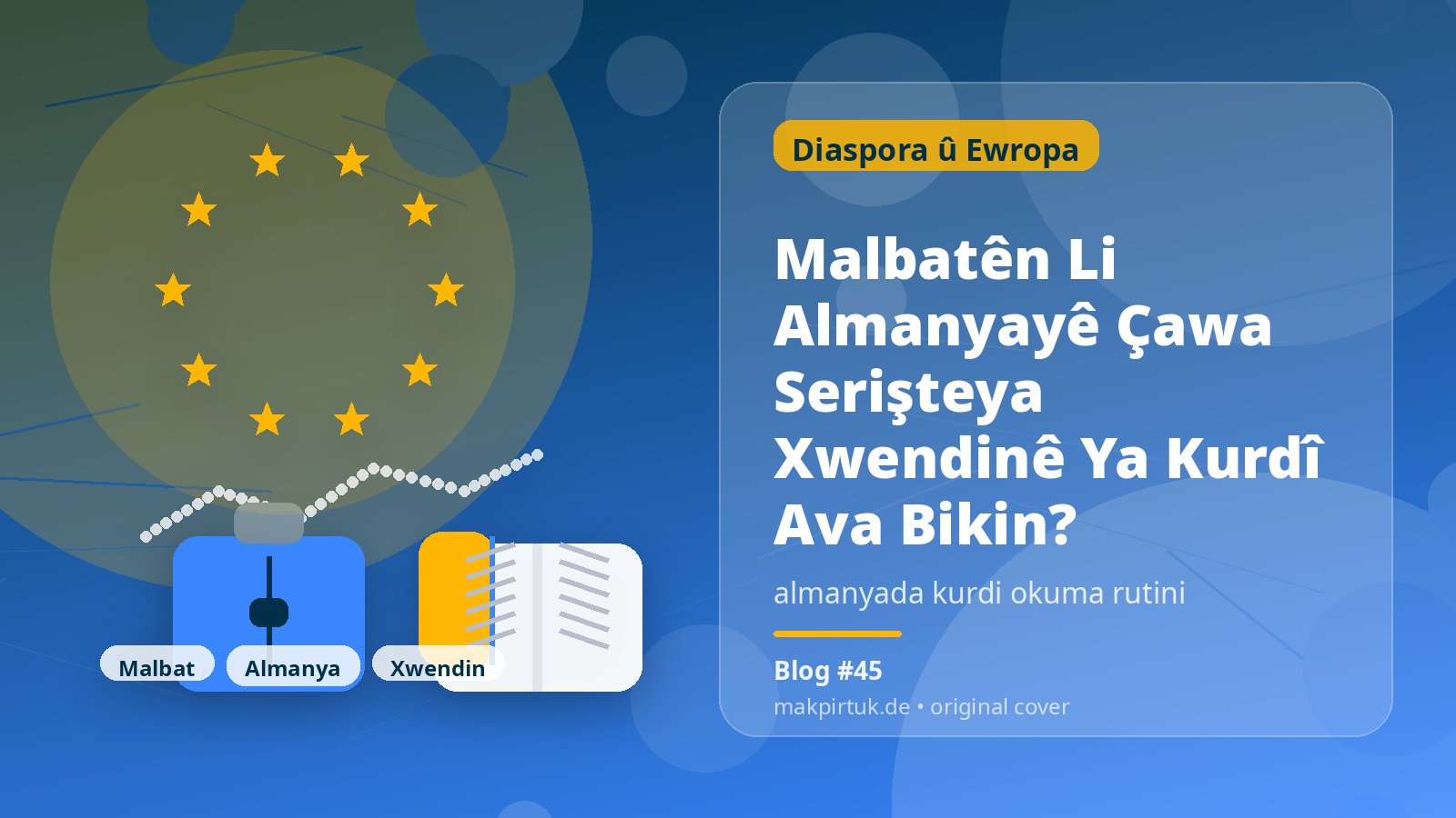 Pirtûkên Kurdî li Makpirtuk ji bo gotara Malbatên Li Almanyayê Çawa Serişteya Xwendinê Ya Kurdî Ava Bikin?